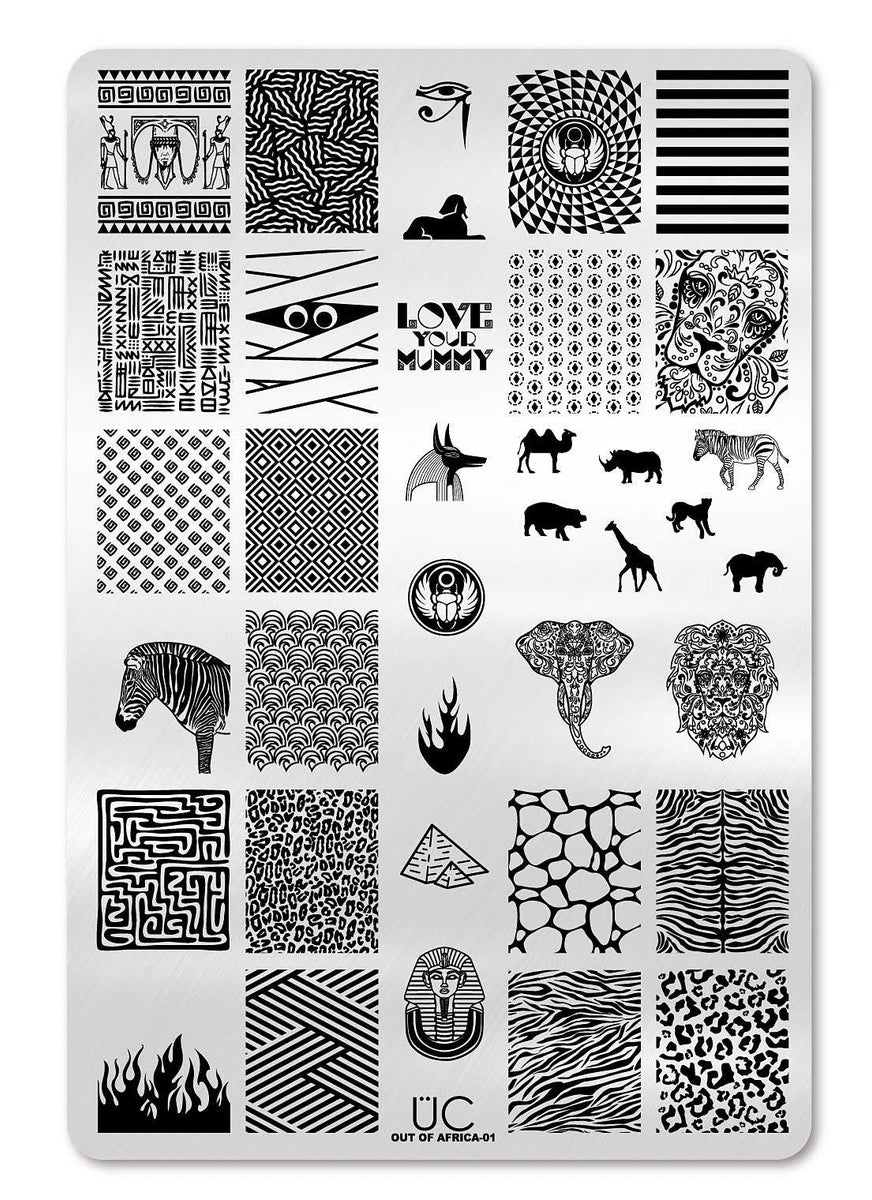 Designer Nail Stamp Plate-Luxury 01