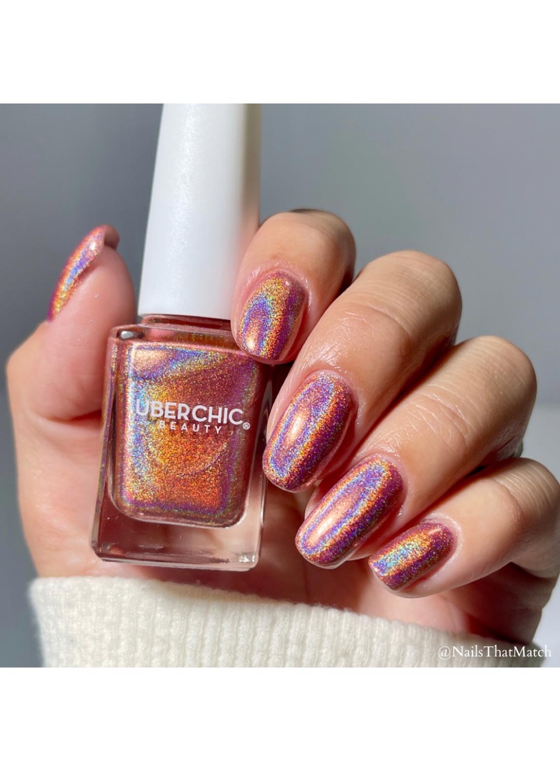 Rose Gold - Holographic Polish UberChic Beauty Rose Gold - Holographic Polish UberChic Beauty