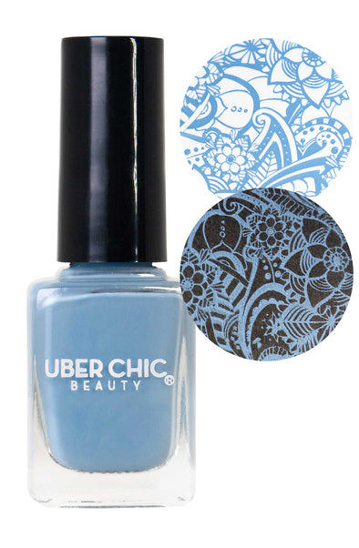 Partly Cloudy with a Chance of Glam - Stamping Polish