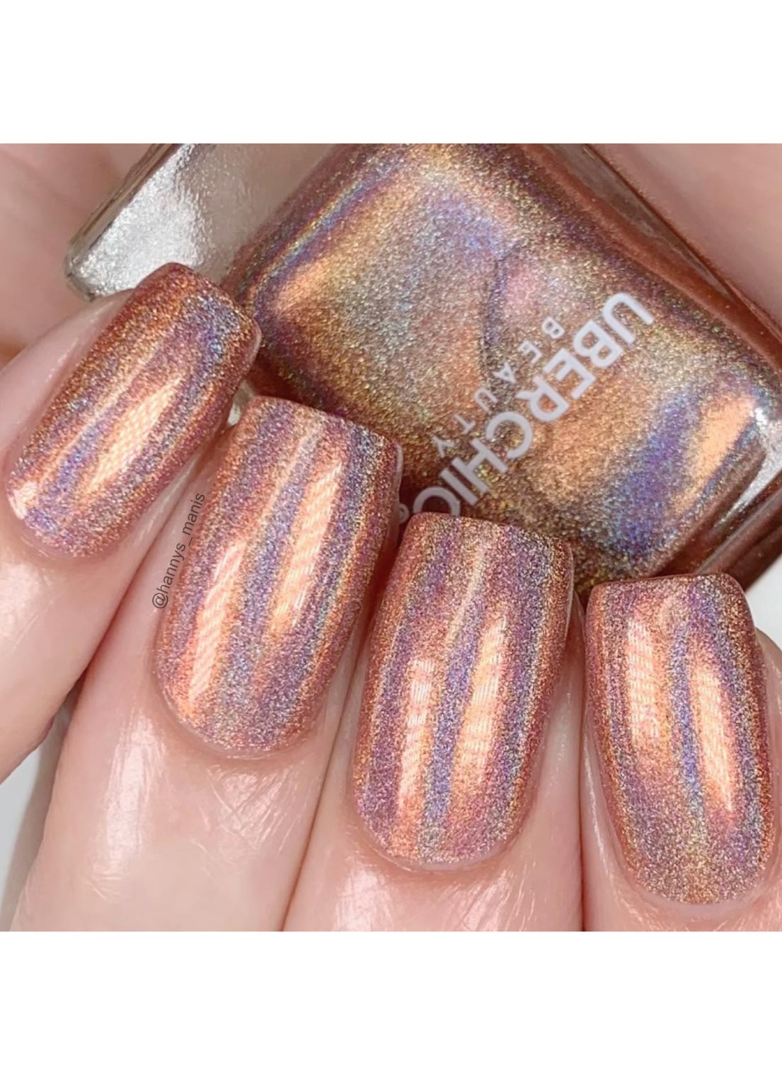Rose Gold - Holographic Polish UberChic Beauty Rose Gold - Holographic Polish UberChic Beauty