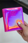 Mini Hot Pink Holographic Nail Stamp Storage Binder