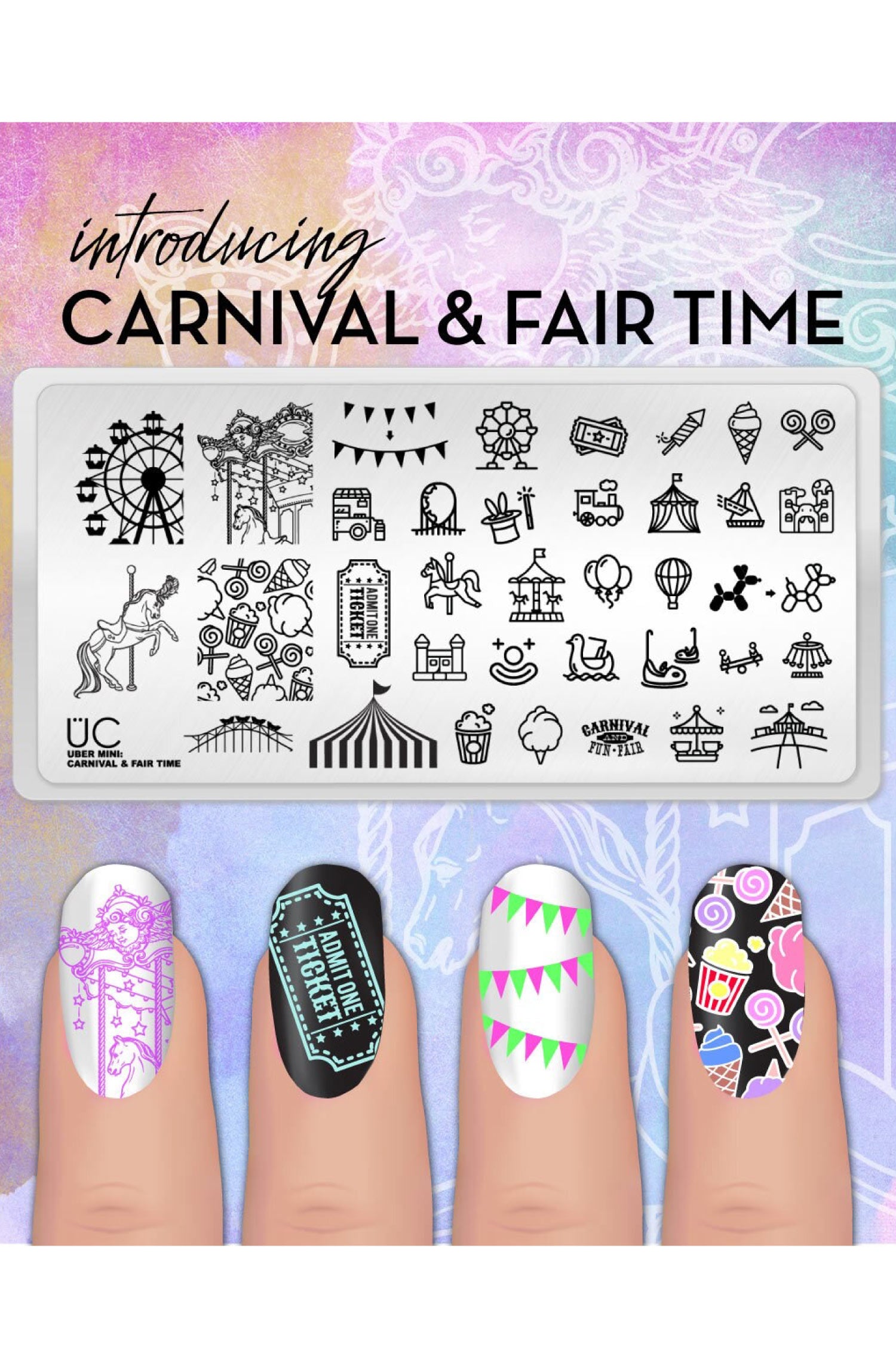 Wendy's Delights: Stamping Plate QA20 from Charlies Nail Art