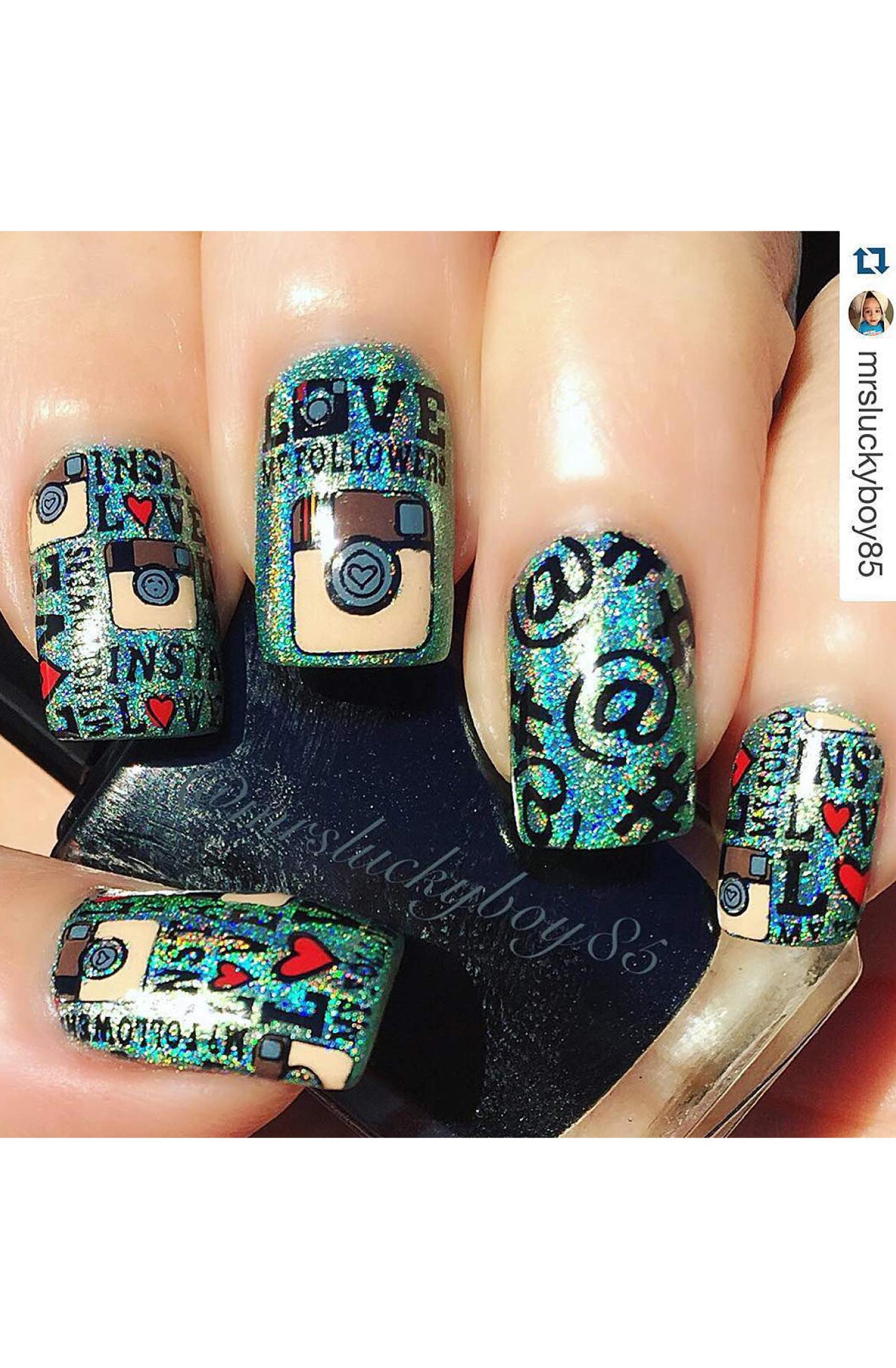 Cool Gaming Inspired Nail Art - Wow Gallery