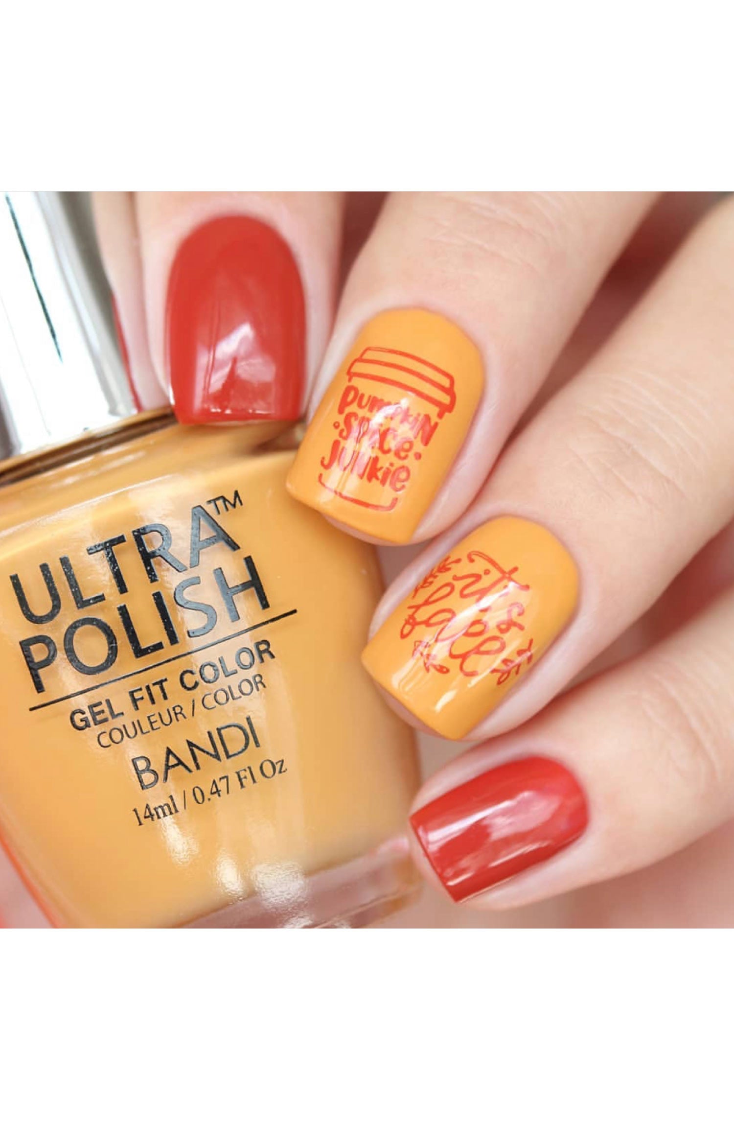 2025 Pumpkin Spice Short Nails Trend