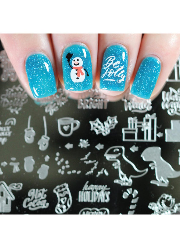 Merry & Bright - UberChic Nail Stamping Plate