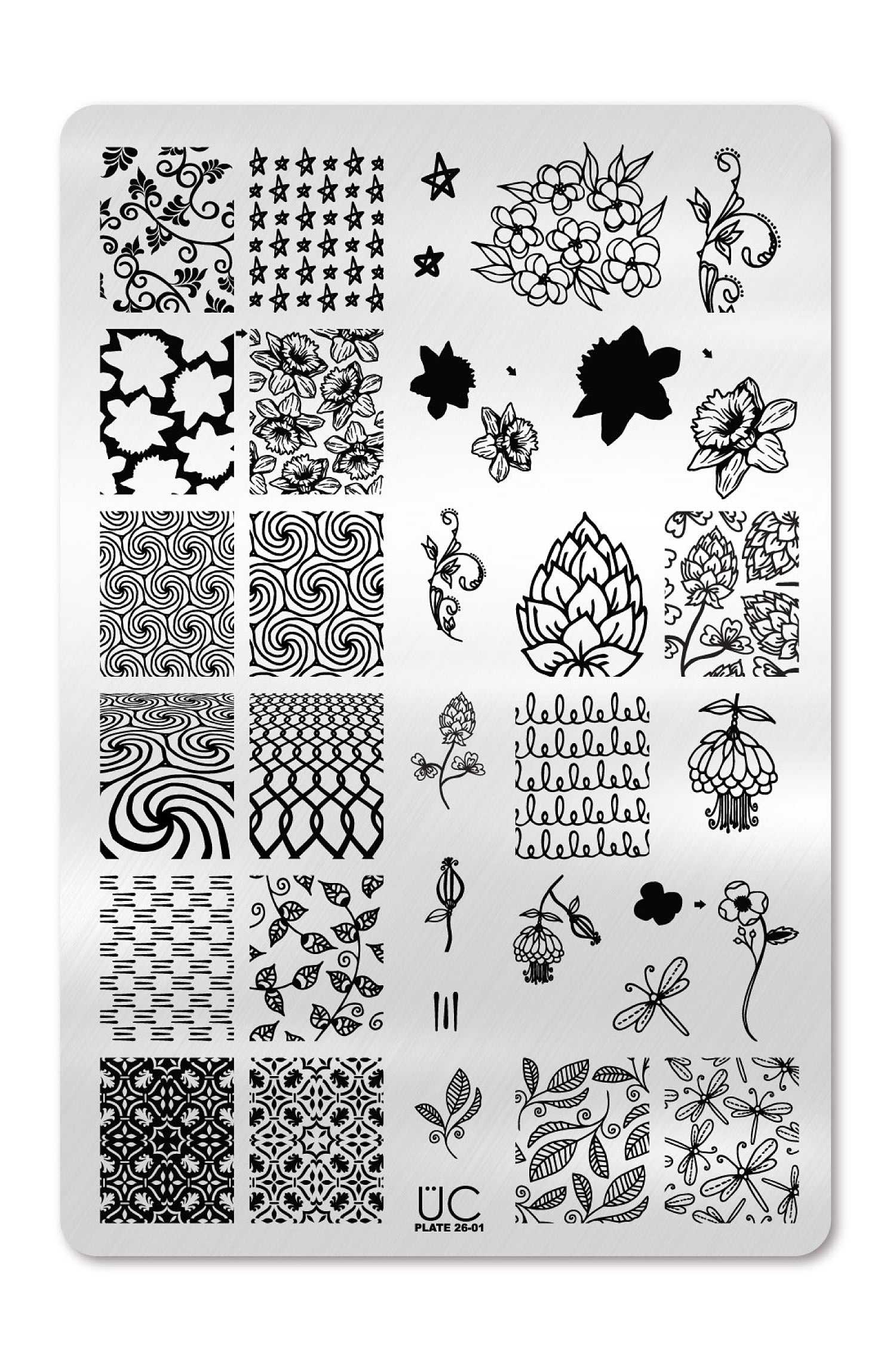 : Nail art stamp plate 26 type set (Summer Collection type 161)  By VAGA : Everything Else
