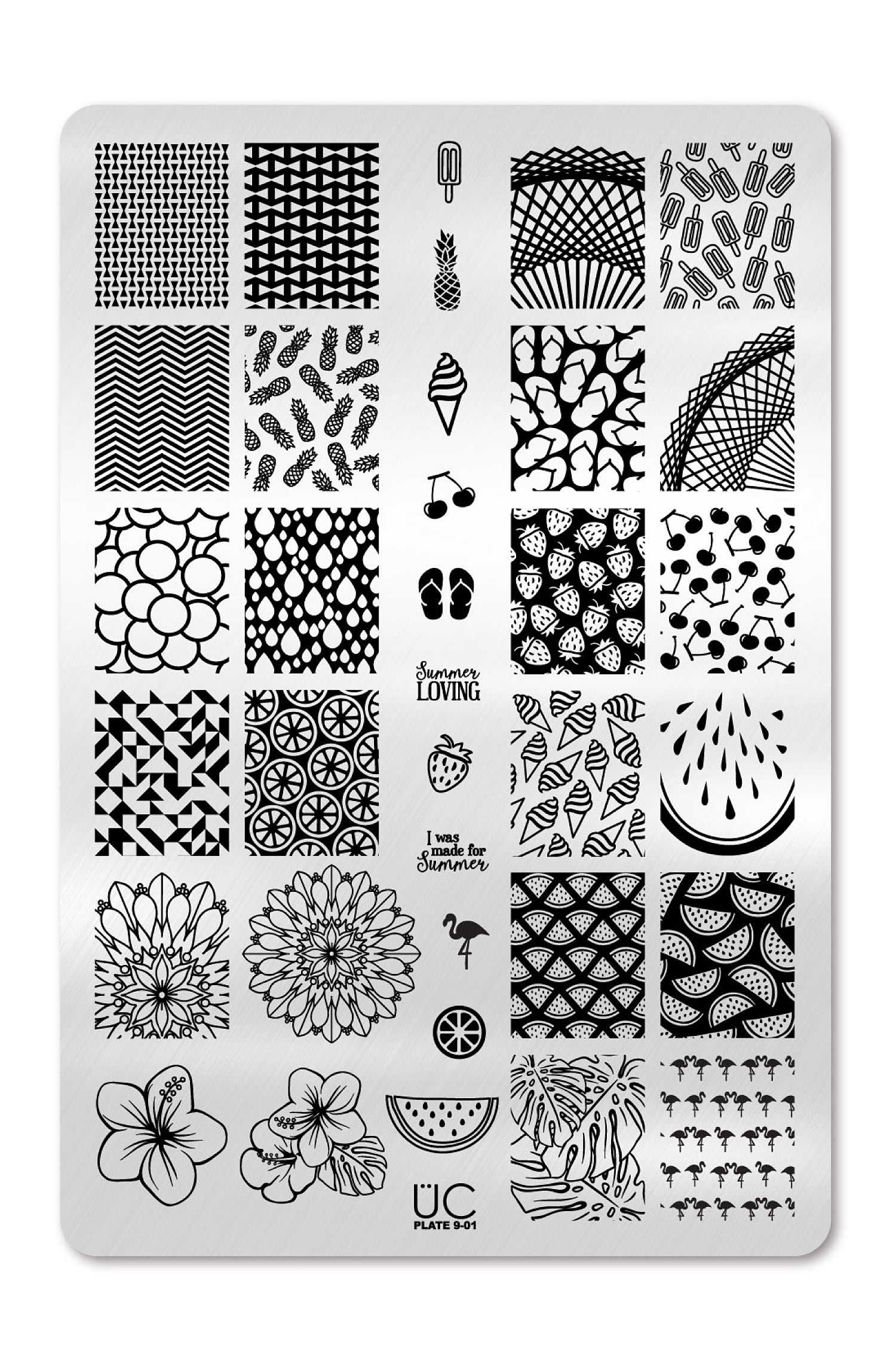Reusable Nail Art Stamping Plates Flower Nail Stencils Template