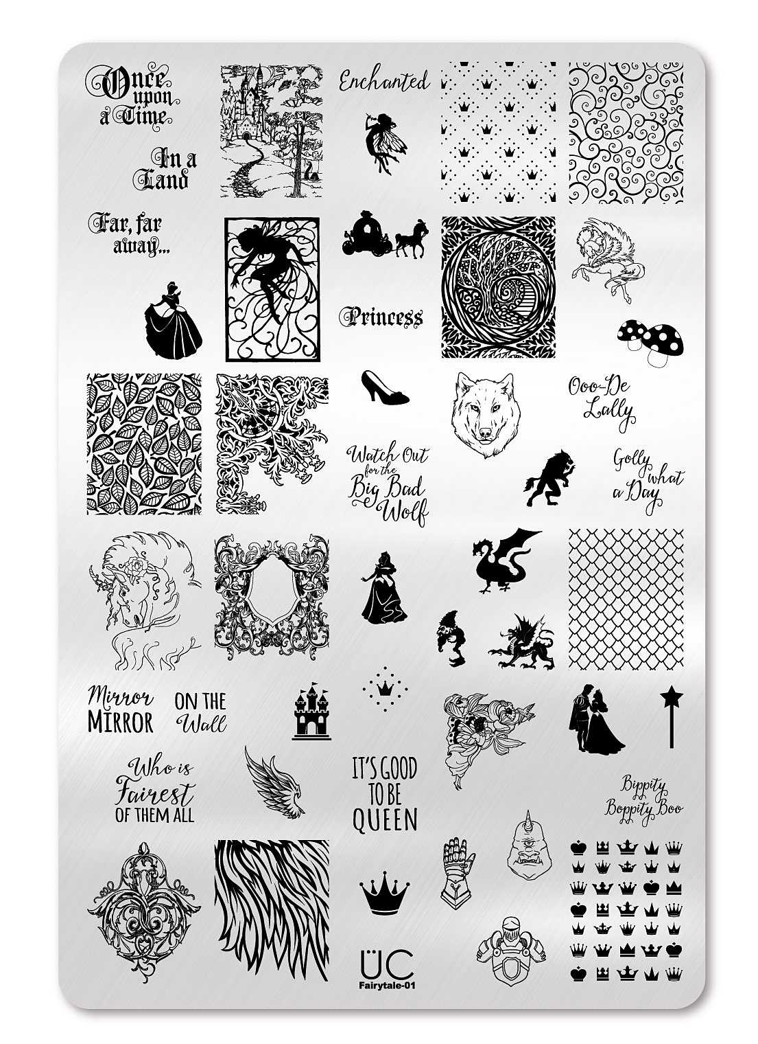 Fairytale-01 - UberChic Nail Stamping Plate – UberChic Beauty