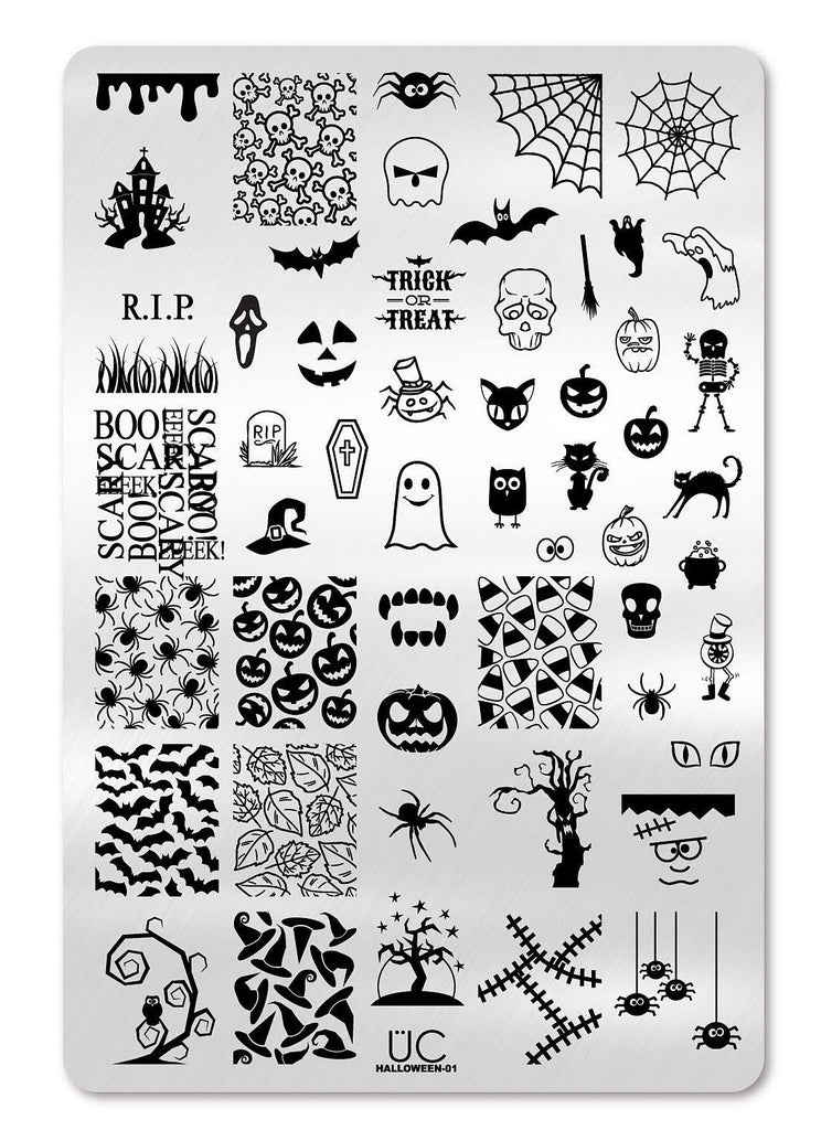 Halloween-01 - UberChic Nail Stamping Plate – UberChic Beauty