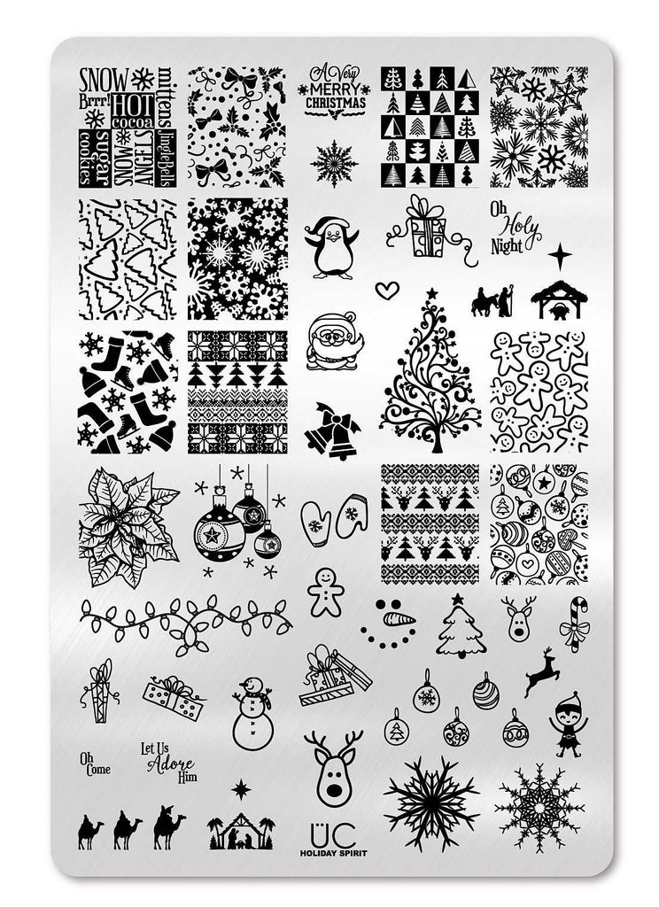 Holiday Spirit - UberChic Nail Stamping Plate – UberChic Beauty