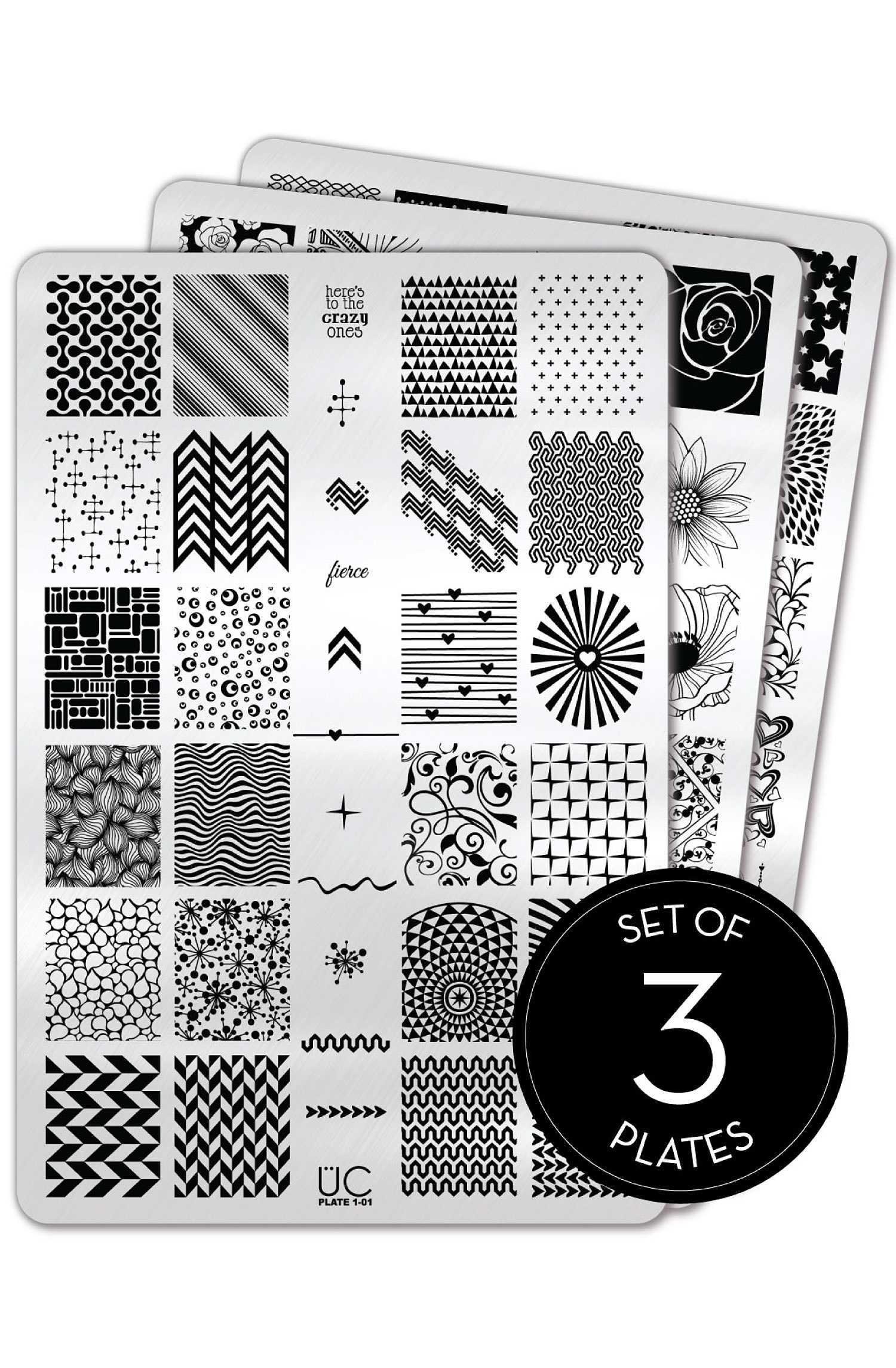 Uber Chic Stamping Plates for Nail Art - Collection 20