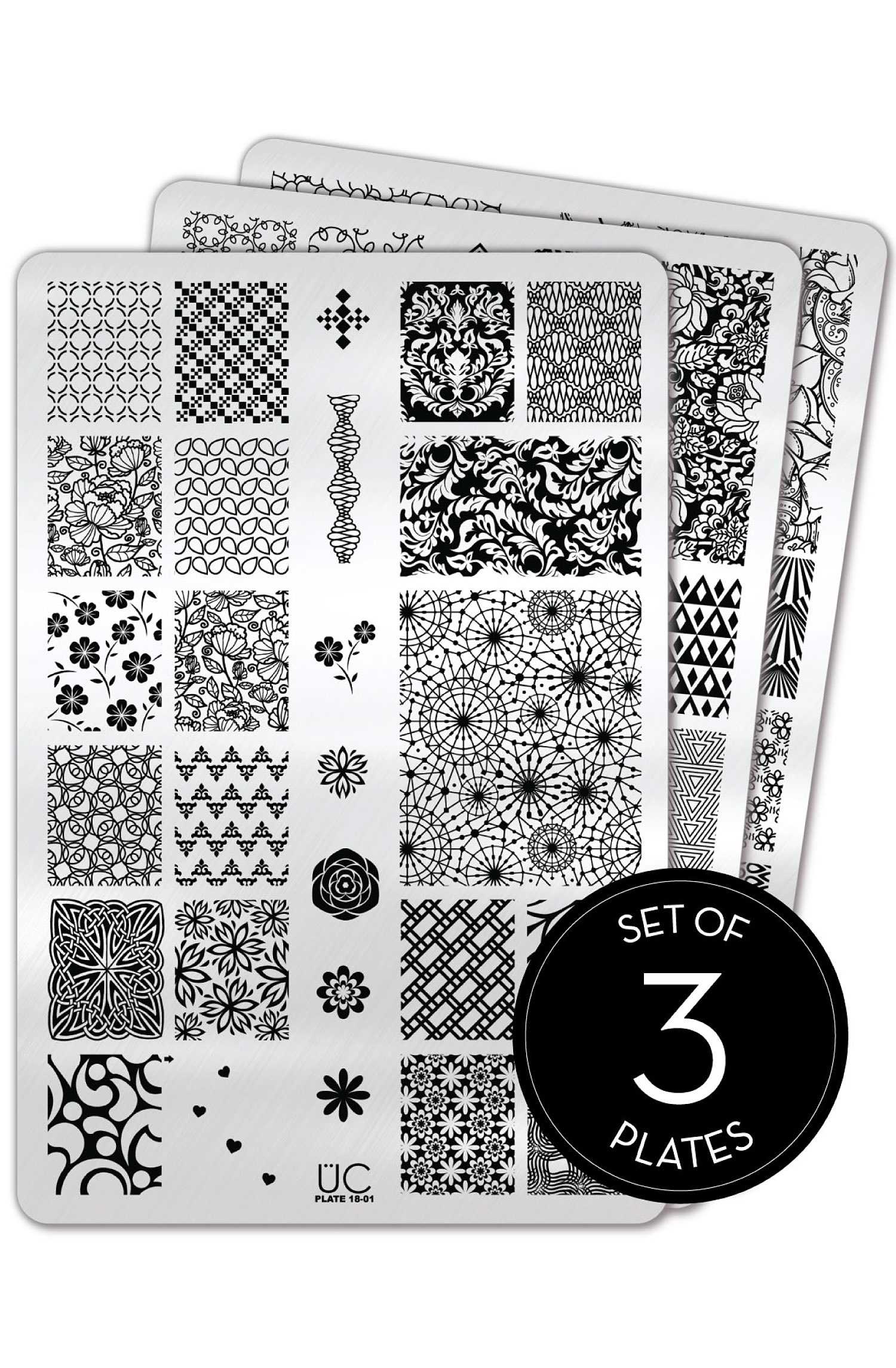 UberChic Nail Stamp Plates - Collection 18