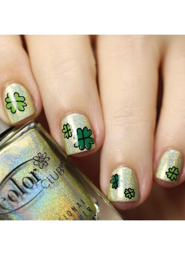 Amazon.com: 6 Sheets St.Patrick's Day Nail Art Stickers Green Shamrock Nail  Decals Saint Patrick's Day Nail Art Decoration Clover Leprechauns Design 3D  Self-Adhesive Nail Foils Sticker for Manicure Nail Supplies : Beauty