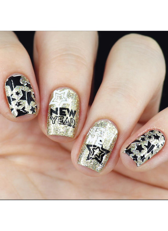 New Years Eve nails - soak off nail polish | BeautyBigBang