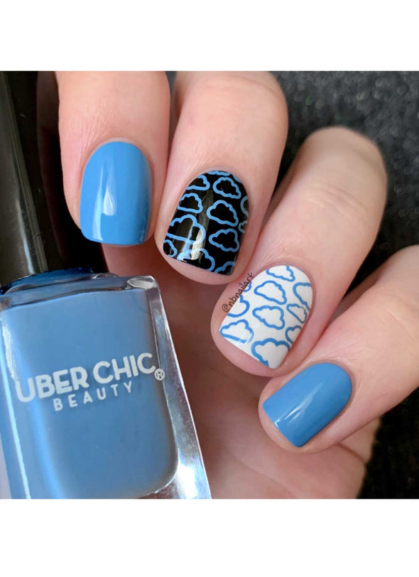 Partly Cloudy with a Chance of Glam - Stamping Polish